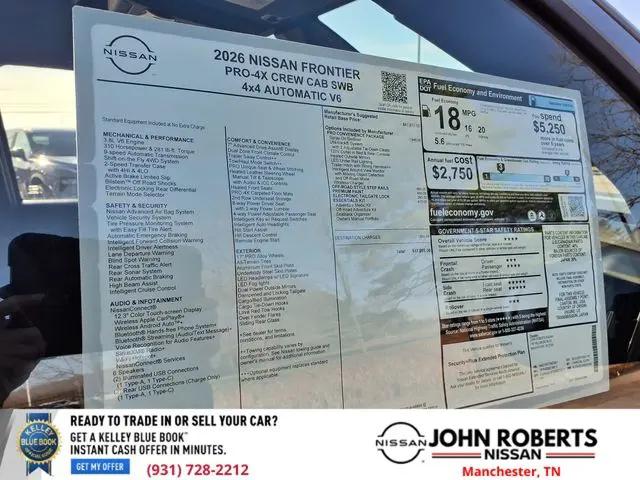 2026 Nissan Frontier Crew Cab PRO-4X 4x4