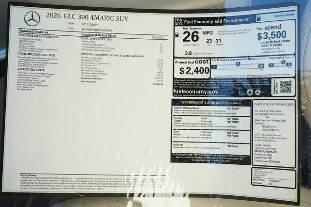 2026 Mercedes-Benz GLC GLC 300