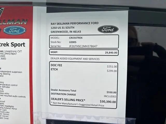 2021 Subaru Crosstrek Sport