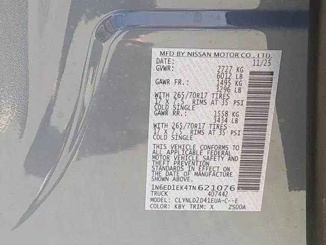 2026 Nissan Frontier Crew Cab PRO-4X 4x4