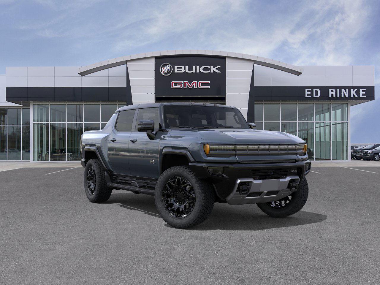 Gray (Graphite Blue Metallic) 2026 GMC Hummer EV Pickup 2X Crew Cab AWD Pickup Truck All-Wheel Drive 1-Speed Automatic