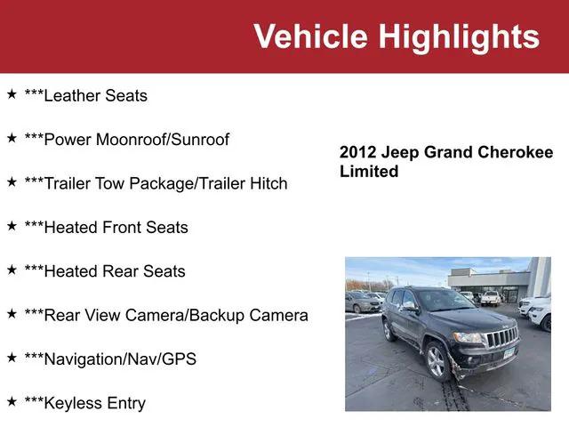 2012 Jeep Grand Cherokee Limited 2012 Jeep Grand Cherokee Limited