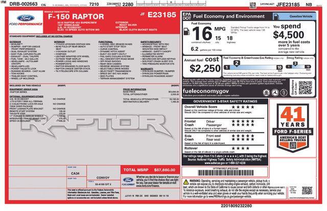 2018 Ford F-150 Raptor