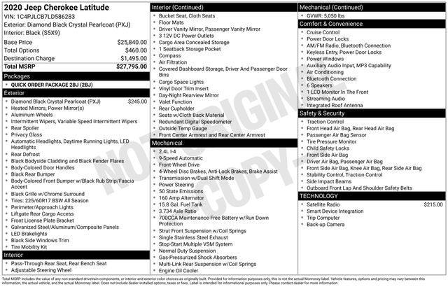 2020 Jeep Cherokee Latitude FWD 2020 Jeep Cherokee Latitude FWD