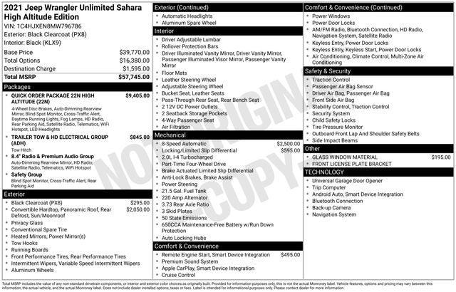 2021 Jeep Wrangler Unlimited High Altitude 4x4