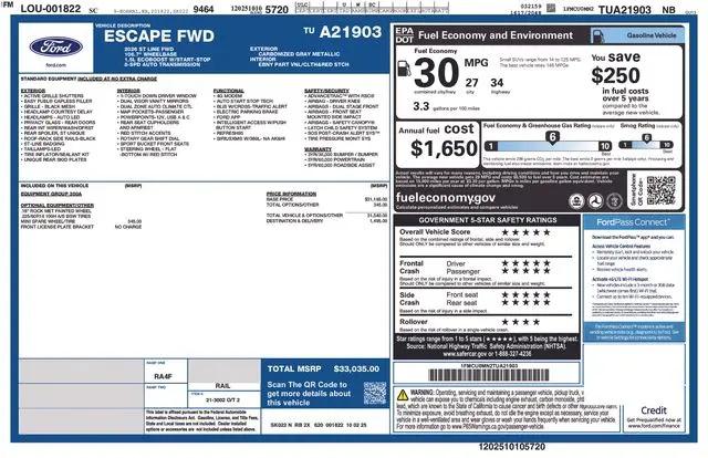 2026 Ford Escape ST-Line