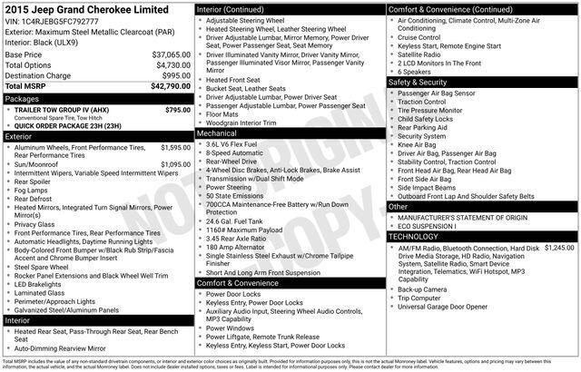 2015 Jeep Grand Cherokee Limited 2015 Jeep Grand Cherokee Limited