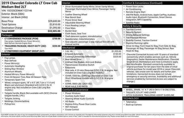 2019 Chevrolet Colorado LT