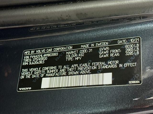 2022 Volvo XC90 T6 Inscription 6 Passenger