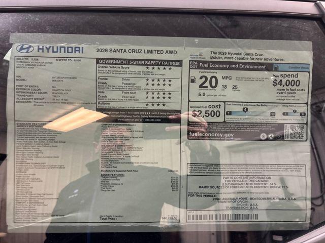 2026 Hyundai Santa Cruz Limited