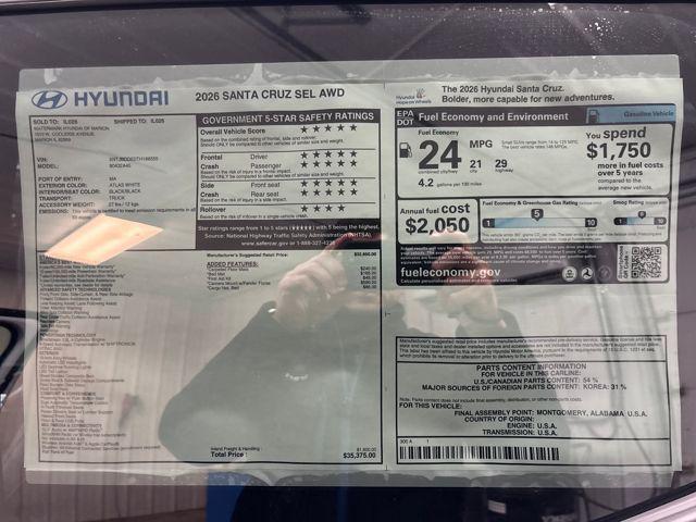 2026 Hyundai Santa Cruz SEL