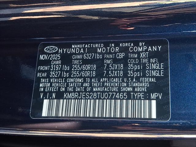 2026 Hyundai Palisade XRT Pro