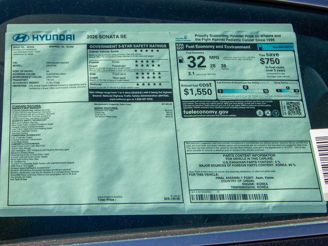 2026 Hyundai Sonata SE