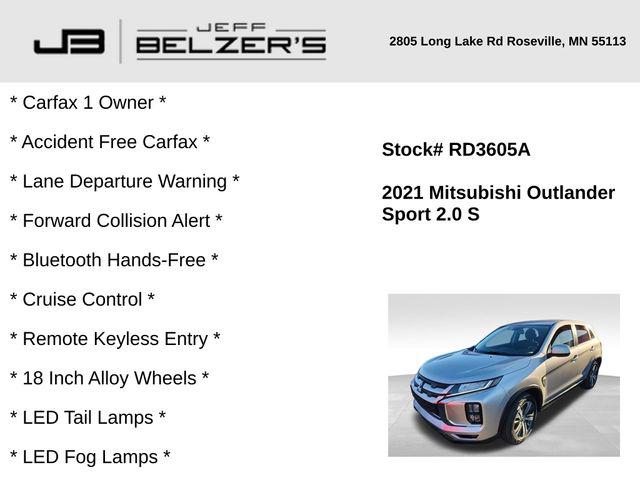 2021 Mitsubishi Outlander Sport 2.0 ES 2021 Mitsubishi Outlander Sport 2.0 ES