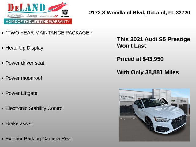 2021 Audi S5 Sportback Prestige TFSI quattro Tiptronic 2021 Audi S5 Sportback Prestige TFSI quattro Tiptronic