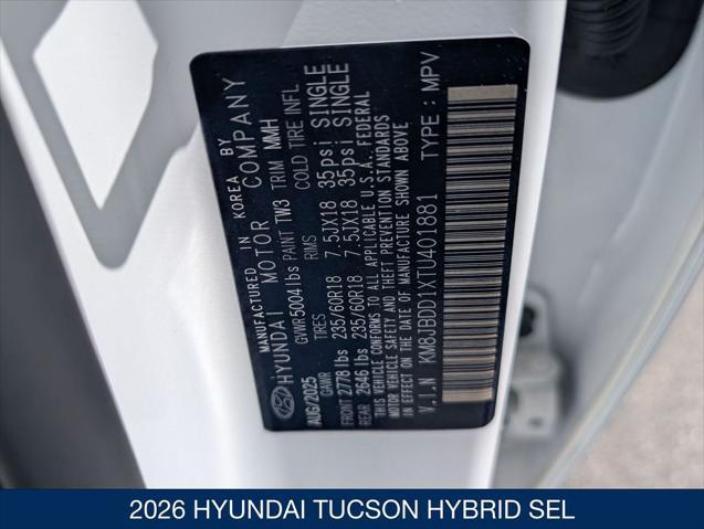 2026 Hyundai Tucson Hybrid SEL