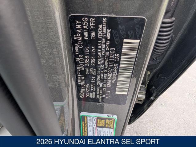 2026 Hyundai Elantra SEL Sport