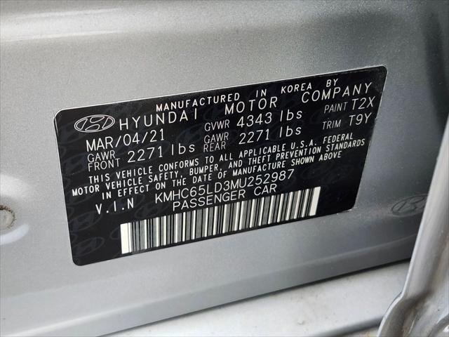 2021 Hyundai IONIQ Plug-In Hybrid SE