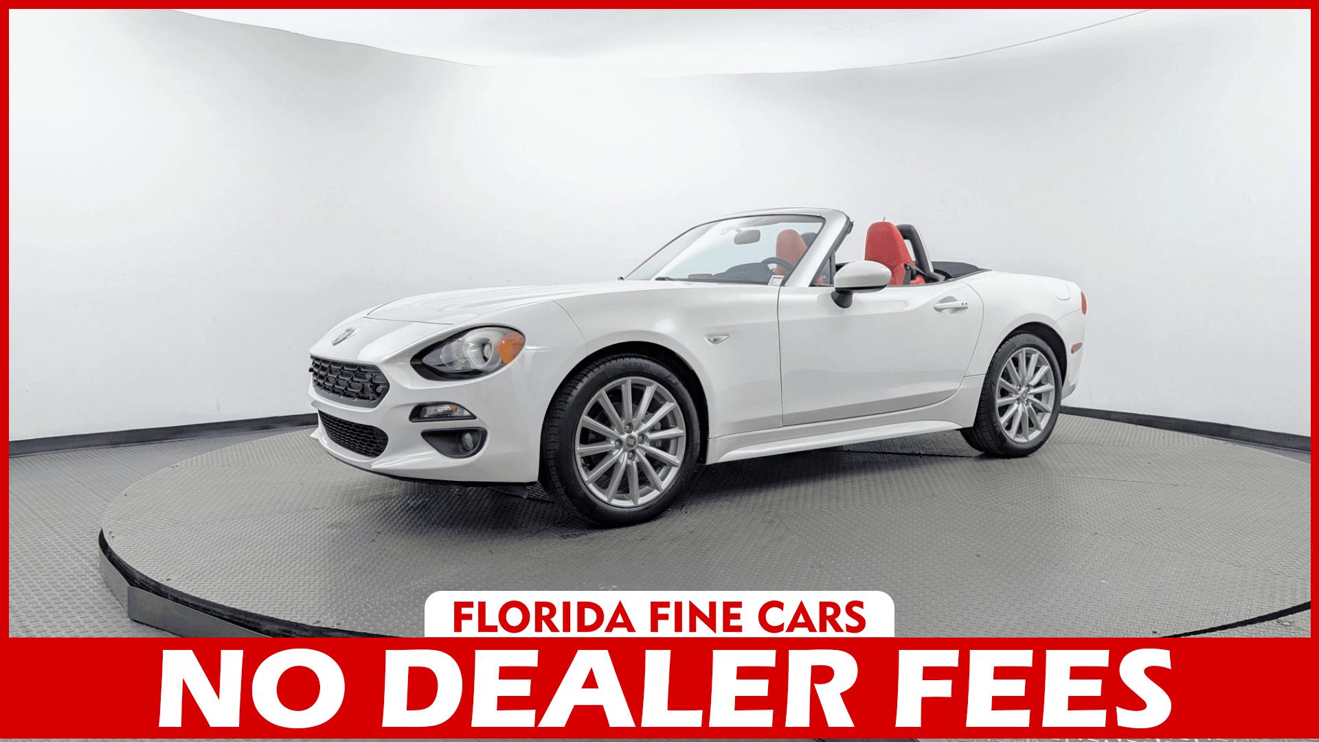 Brilliante White 2018 FIAT 124 Spider Convertible Rear-Wheel Drive Automatic