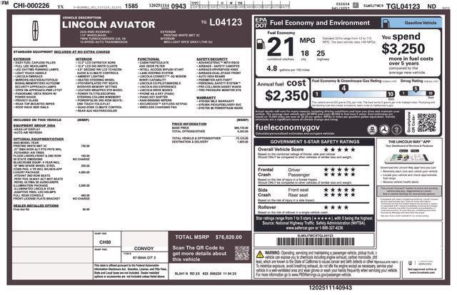 2026 Lincoln Aviator Reserve