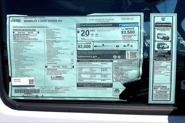 2025 Jeep Wrangler 4-Door Sahara 4x4