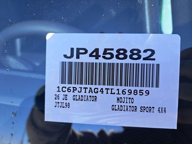 2026 Jeep Gladiator GLADIATOR SAHARA 4X4