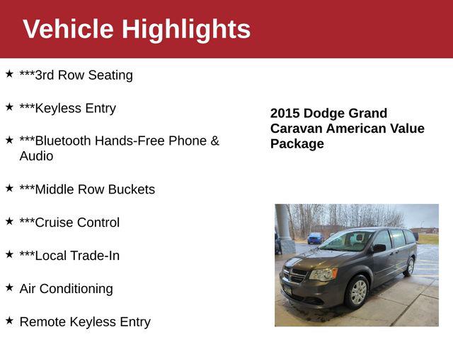 2015 Dodge Grand Caravan American Value Pkg