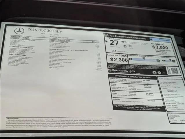 2026 Mercedes-Benz GLC GLC 300