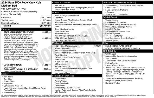 2024 RAM 2500 Power Wagon Rebel Crew Cab 4x4 64 Box 2024 RAM 2500 Power Wagon Rebel Crew Cab 4x4 64 Box