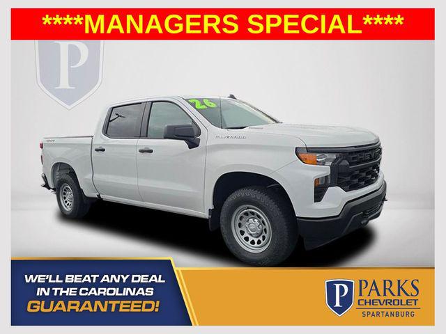 2026 Chevrolet Silverado 1500 4WD Crew Cab Short Bed WT for sale in Spartanburg, SC