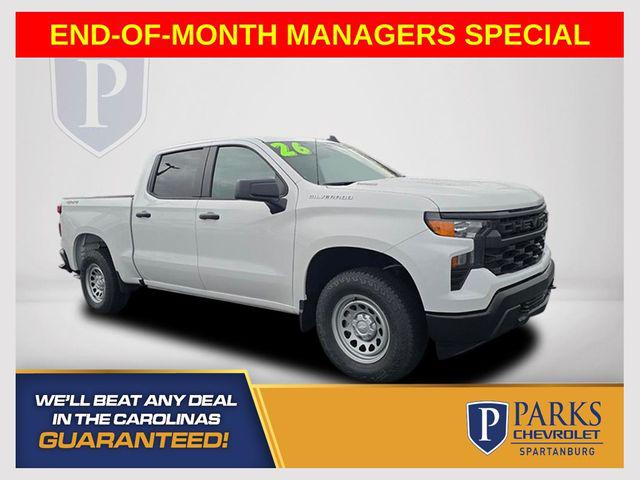 2026 Chevrolet Silverado 1500 4WD Crew Cab Short Bed WT for sale in Spartanburg, SC