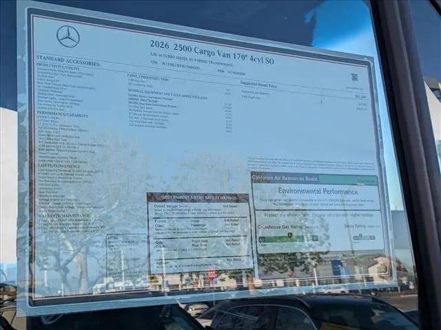 2026 Mercedes-Benz Sprinter 2500 High Roof 4-Cyl Diesel