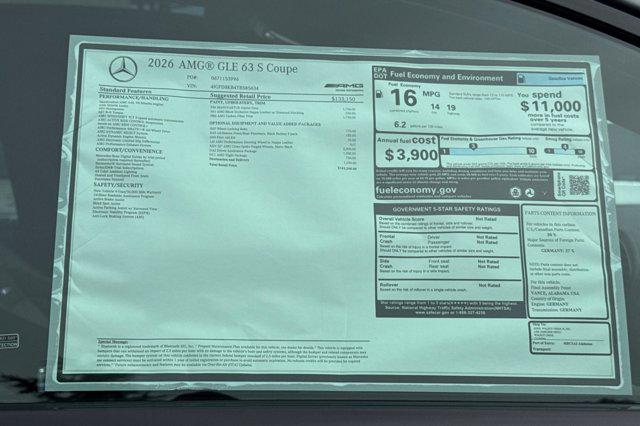 2026 Mercedes-Benz AMG GLE 63 S 4MATIC+