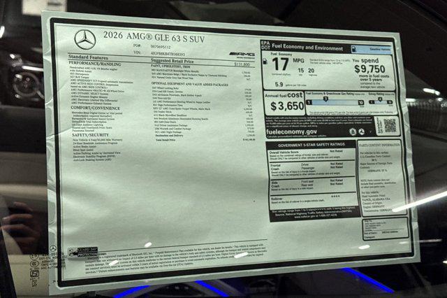 2026 Mercedes-Benz GLE AMG GLE 63 S 4MATIC+