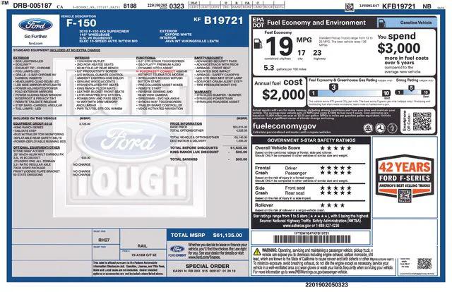 2019 Ford F-150 King Ranch 2019 Ford F-150 King Ranch