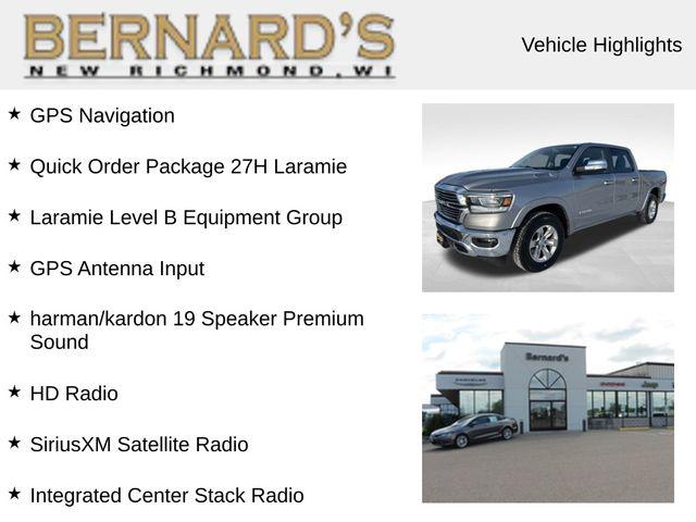 2021 RAM 1500 Laramie Crew Cab 4x4 57 Box 2021 RAM 1500 Laramie Crew Cab 4x4 57 Box