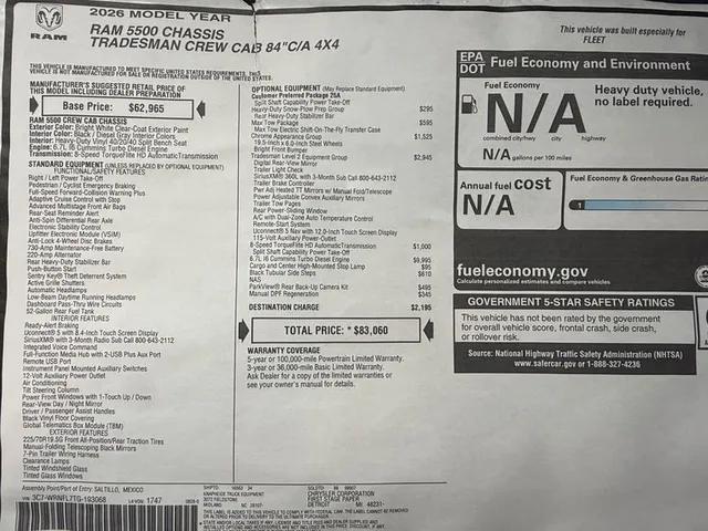 2026 Ram 5500 Chassis Cab Tradesman/Big Horn