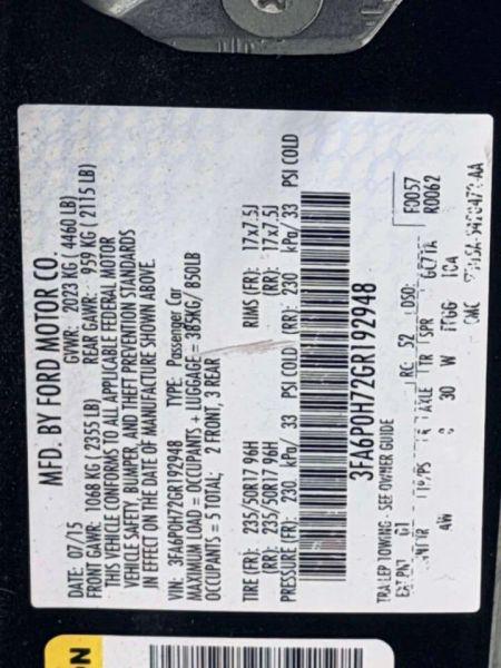 2016 Ford Fusion SE