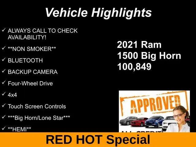 2021 Ram 1500 Big Horn Crew Cab 4x4 5'7" Box