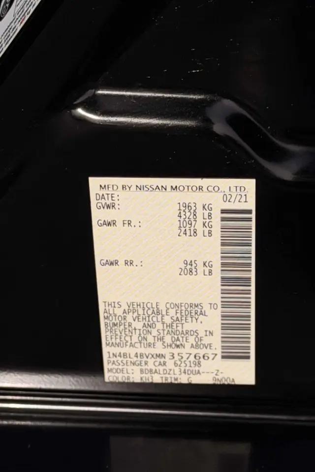 2021 Nissan Altima S FWD
