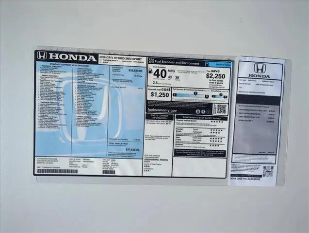 2026 Honda CR-V Hybrid 2WD Sport