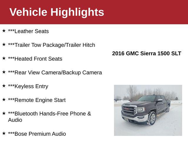 2016 GMC Sierra 1500 SLT 2016 GMC Sierra 1500 SLT