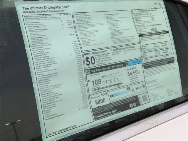2026 BMW i4 eDrive40