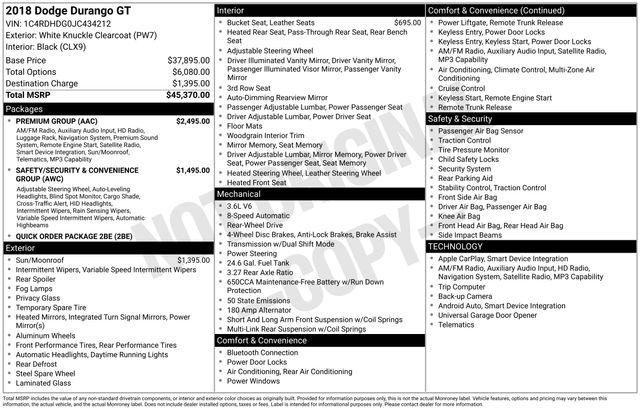 2018 Dodge Durango GT RWD