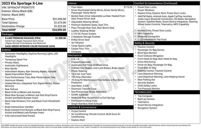 2023 Kia Sportage X-Line 2023 Kia Sportage X-Line
