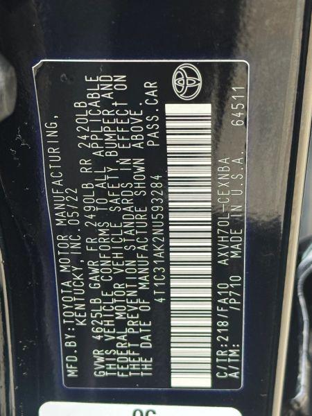 2022 Toyota Camry LE Hybrid
