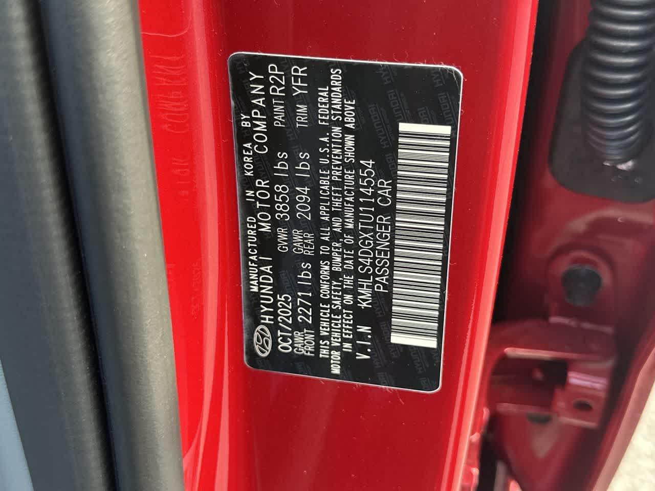 New 2026 Ultimate Red Hyundai SEL Sport image 56