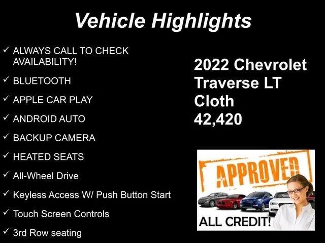2022 Chevrolet Traverse AWD LT Cloth