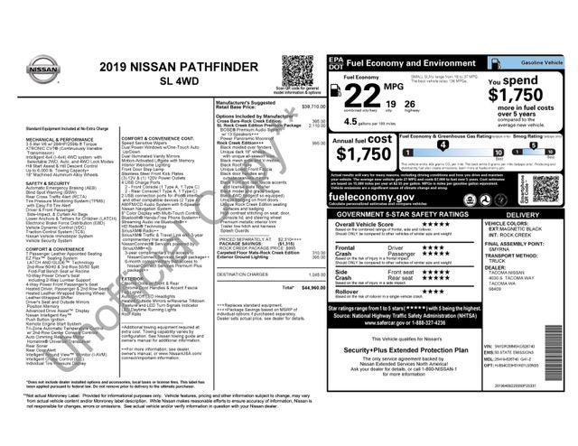 2019 Nissan Pathfinder SL