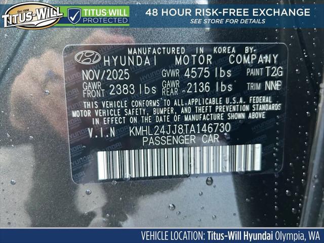 2026 Hyundai Sonata Hybrid Blue